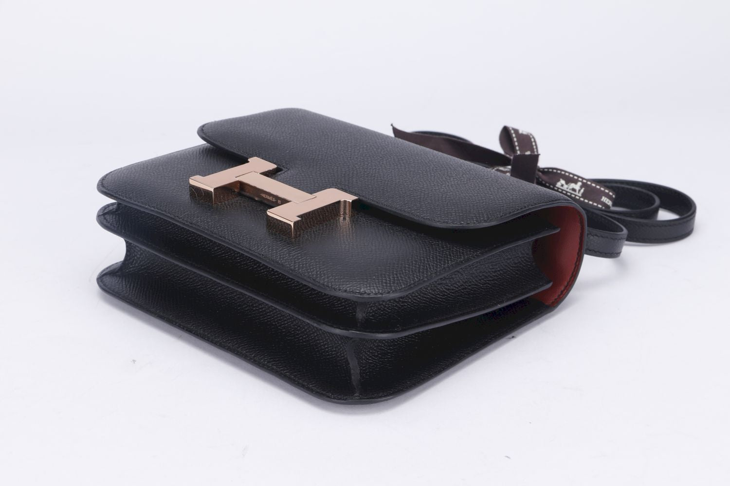 Hermes Constance HSS 18cm, Black Interior Rouge H, Epsom Leather