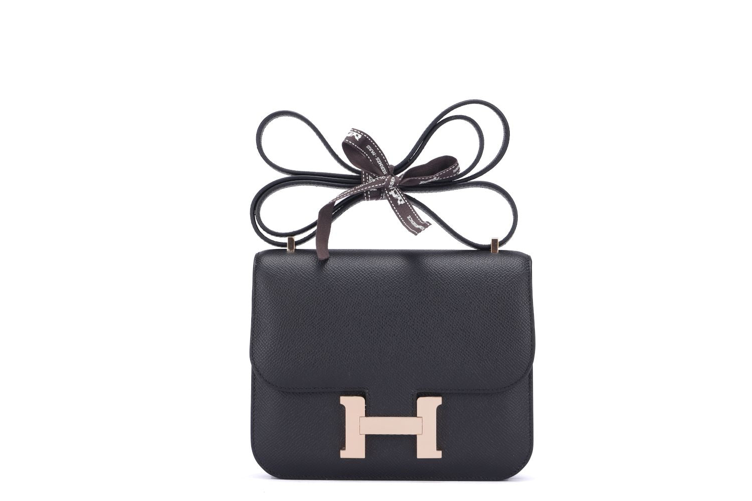 Hermes Constance HSS 18cm, Black Interior Rouge H, Epsom Leather