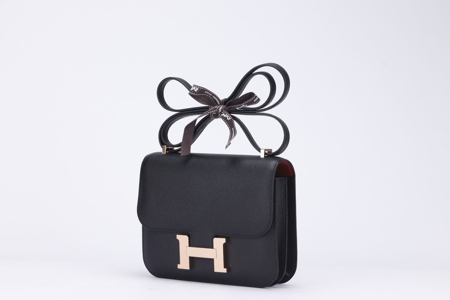 Hermes Constance HSS 18cm, Black Interior Rouge H, Epsom Leather