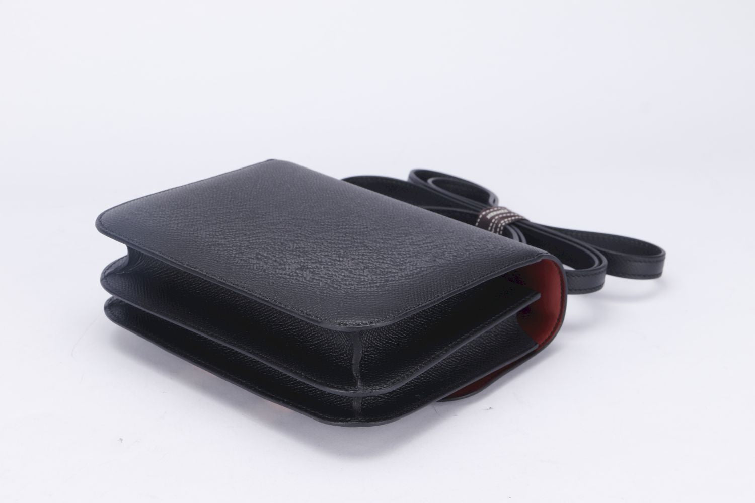 Hermes Constance HSS 18cm, Black Interior Rouge H, Epsom Leather