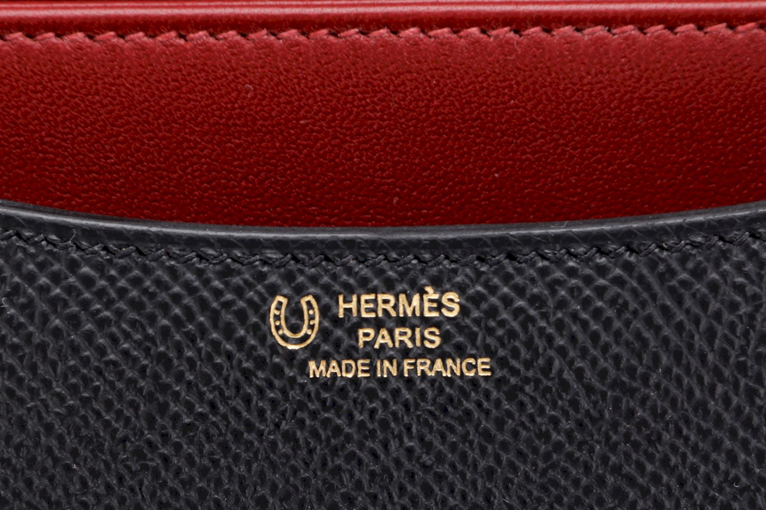 Hermes Constance HSS 18cm, Black Interior Rouge H, Epsom Leather
