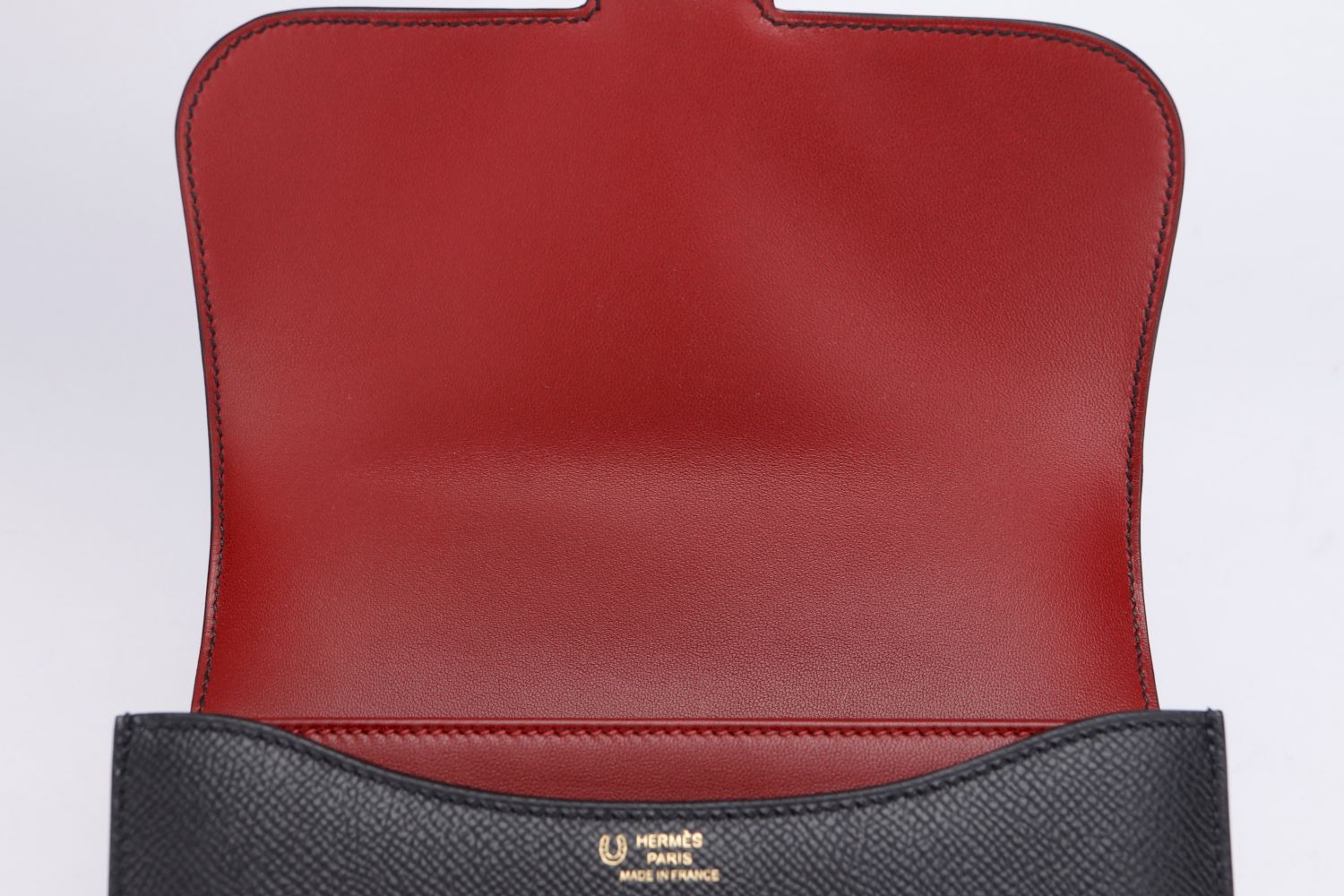 Hermes Constance HSS 18cm, Black Interior Rouge H, Epsom Leather