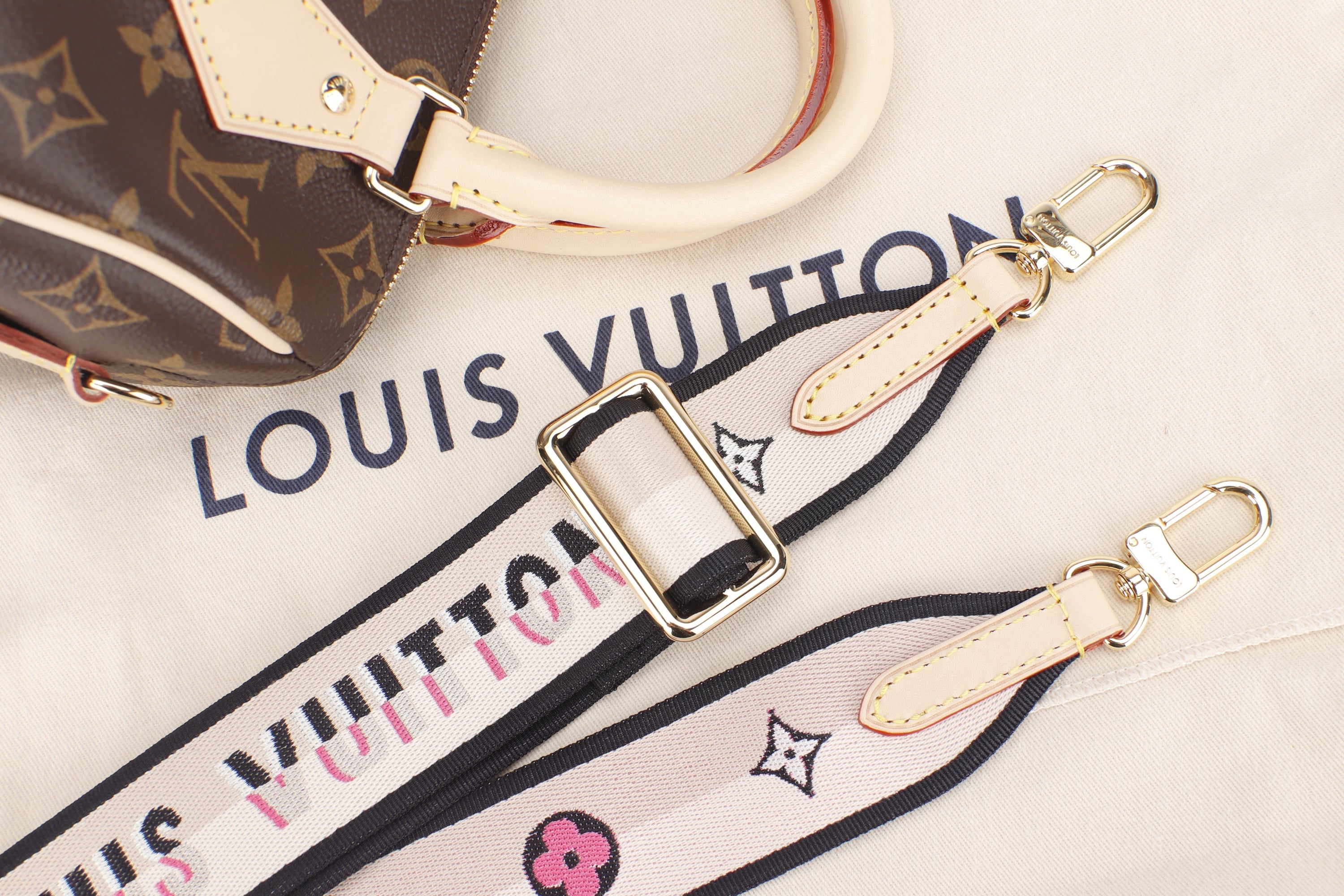 LOUIS VUITTON M46234 SPEEDY BANDOULIERE 20 MONOGRAM CANVAS, WITH DUST COVER & BOX