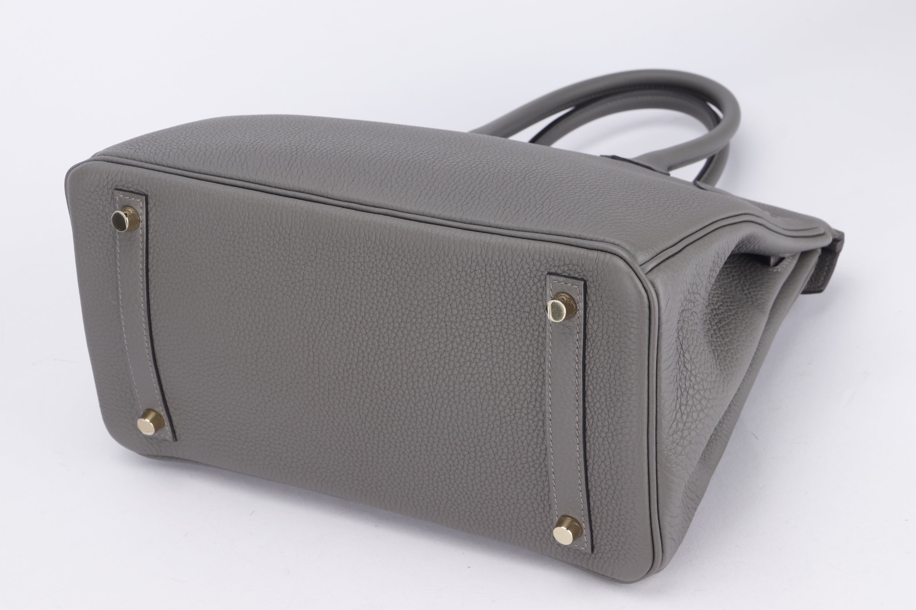 HERMES BIRKIN 30 (STAMP U) GRIS MEYER TOGO LEATHER GOLD HARDWARE, WITH KEYS, LOCK, DUST COVER & BOX