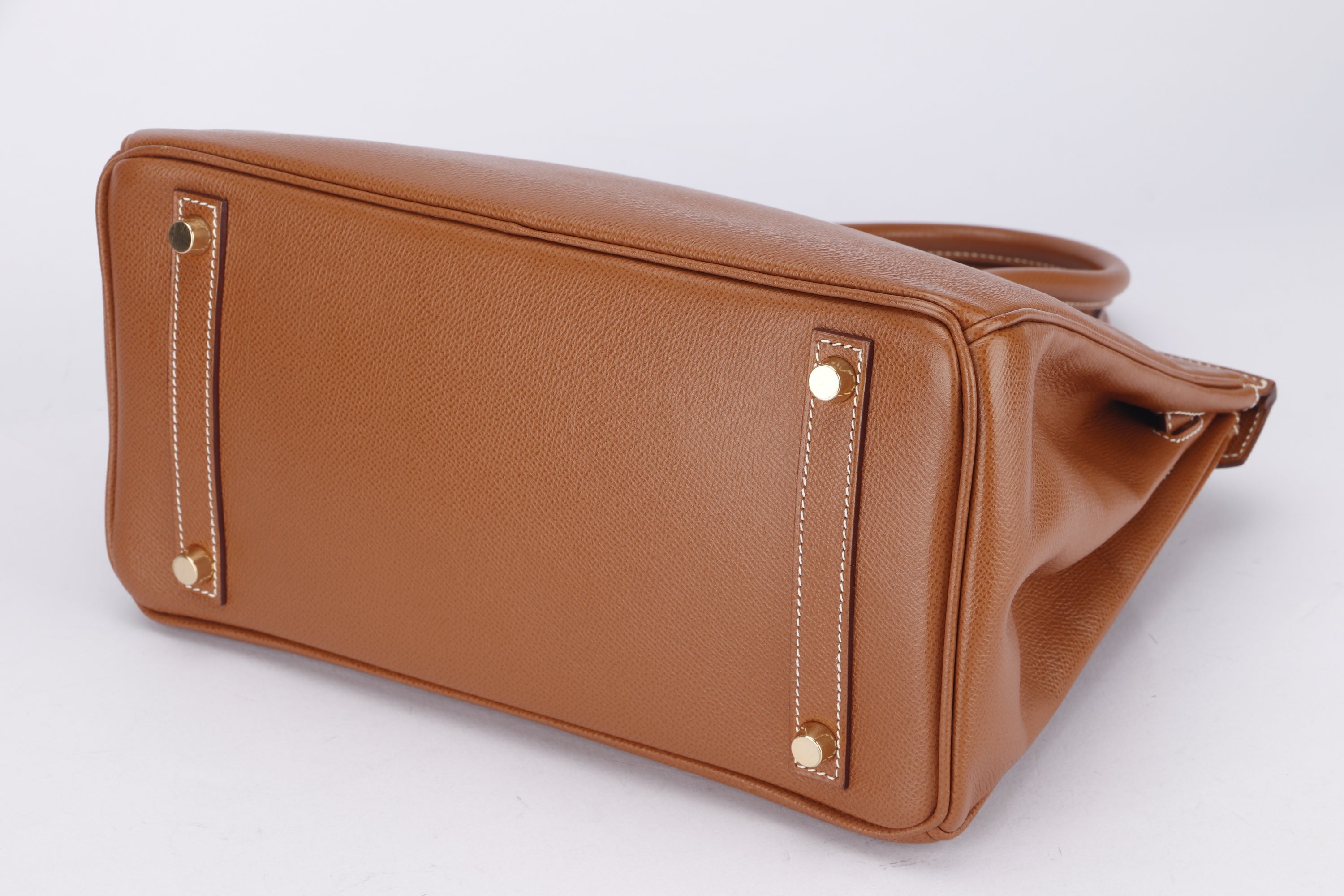 HERMES BIRKIN 30CM (STAMP G SQUARE) GOLD COLOR EPSOM LEATHER, GOLD HARDWARE, WITH LOCK, KEYS & DUST COVER