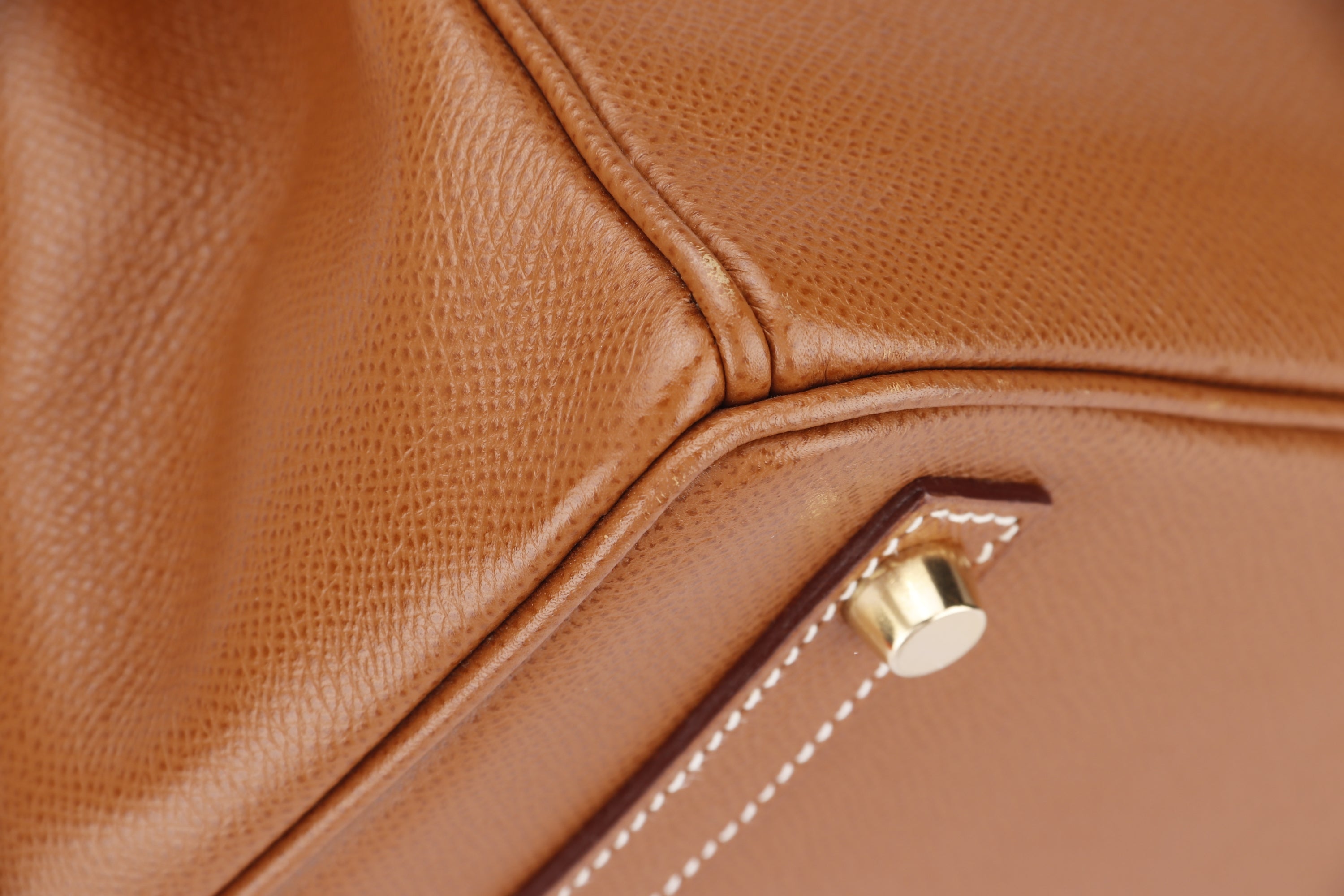 HERMES BIRKIN 30CM (STAMP G SQUARE) GOLD COLOR EPSOM LEATHER, GOLD HARDWARE, WITH LOCK, KEYS & DUST COVER