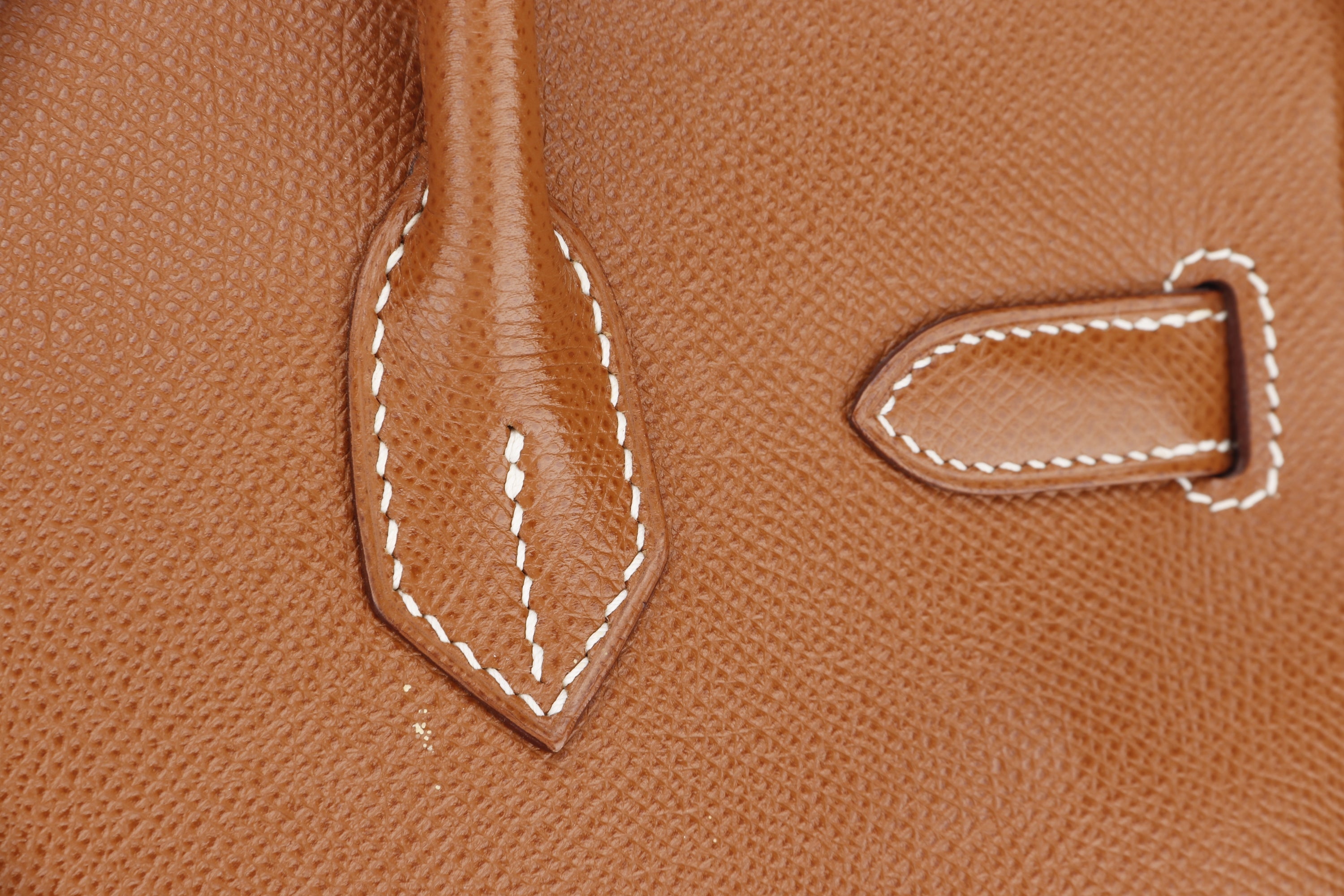 HERMES BIRKIN 30CM (STAMP G SQUARE) GOLD COLOR EPSOM LEATHER, GOLD HARDWARE, WITH LOCK, KEYS & DUST COVER