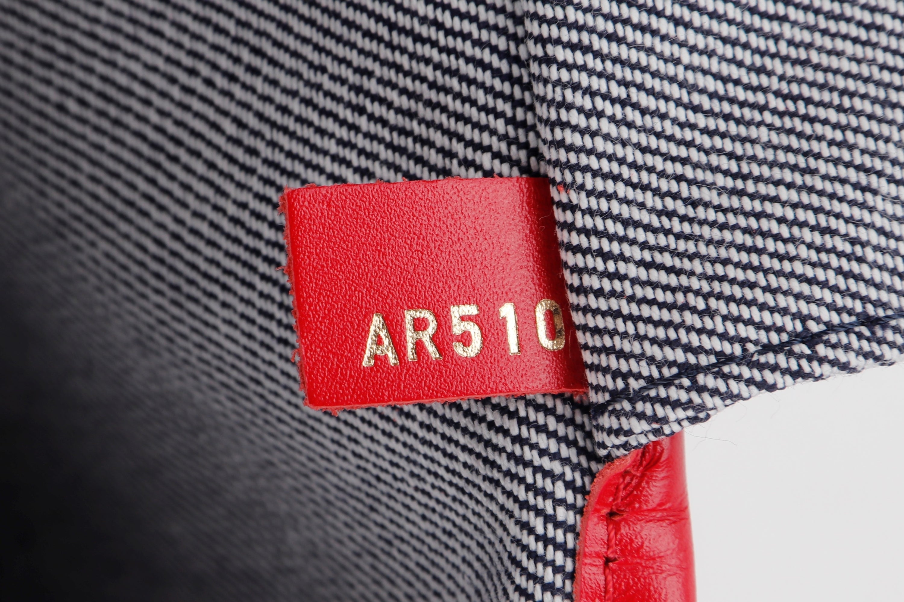 LOUIS VUITTON M44981 DENIM PATCHWORK NEVERFULL (AR5109) MM SIZE RED TRIM, WITH POUCH & DUST COVER