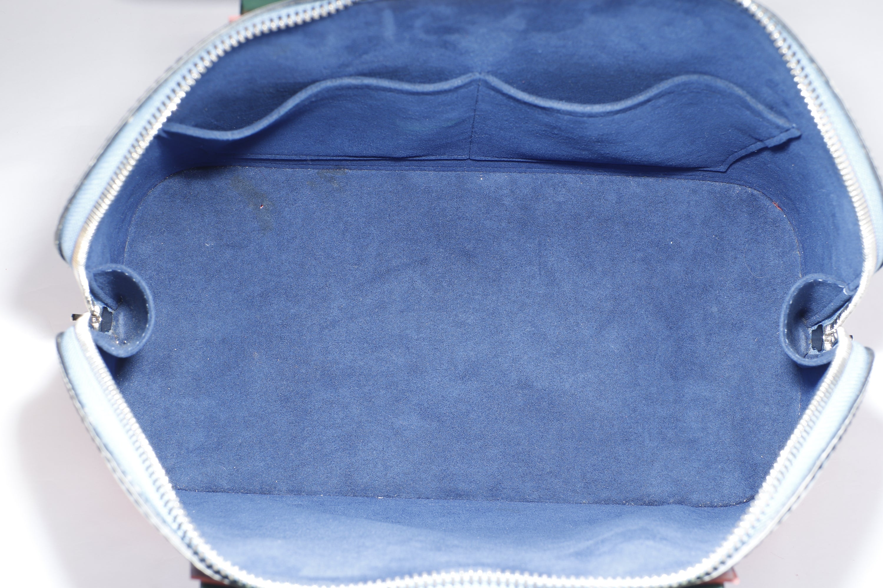 LOUIS VUITTON ALMA AQUA PRINT HANDBAG (FL3185), WITH KEYS, LOCK & DUST COVER