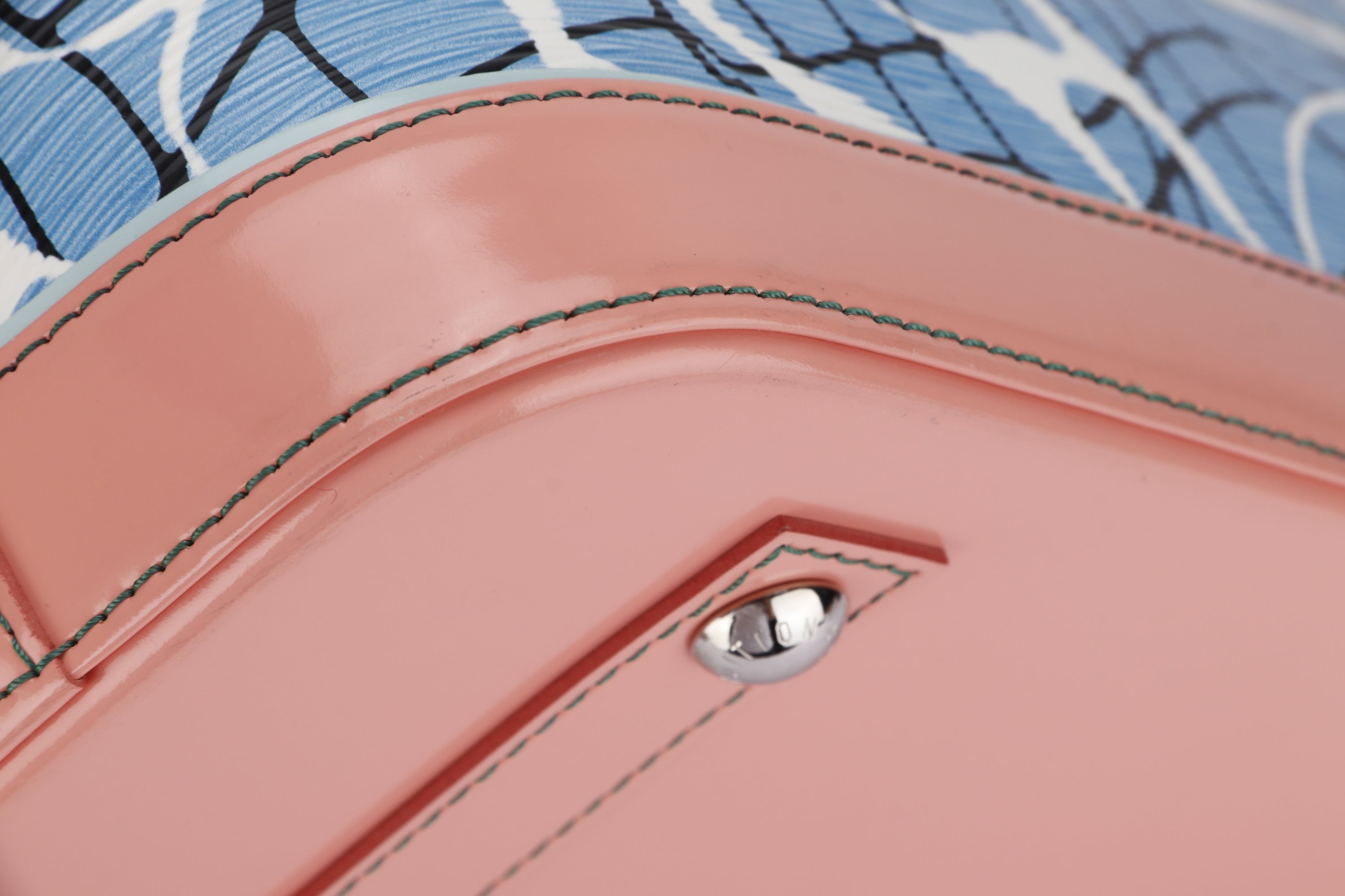 LOUIS VUITTON ALMA AQUA PRINT HANDBAG (FL3185), WITH KEYS, LOCK & DUST COVER