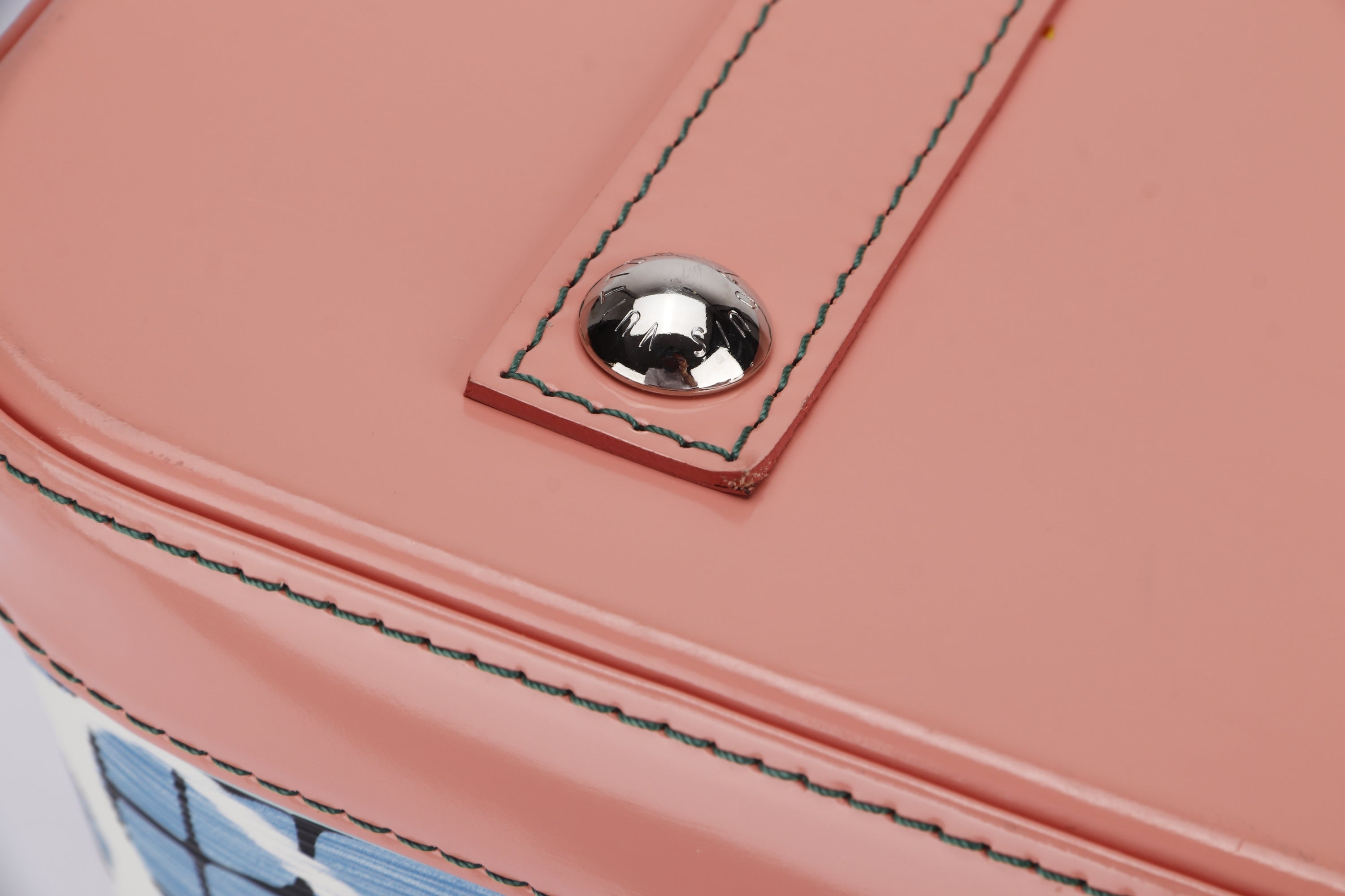 LOUIS VUITTON ALMA AQUA PRINT HANDBAG (FL3185), WITH KEYS, LOCK & DUST COVER