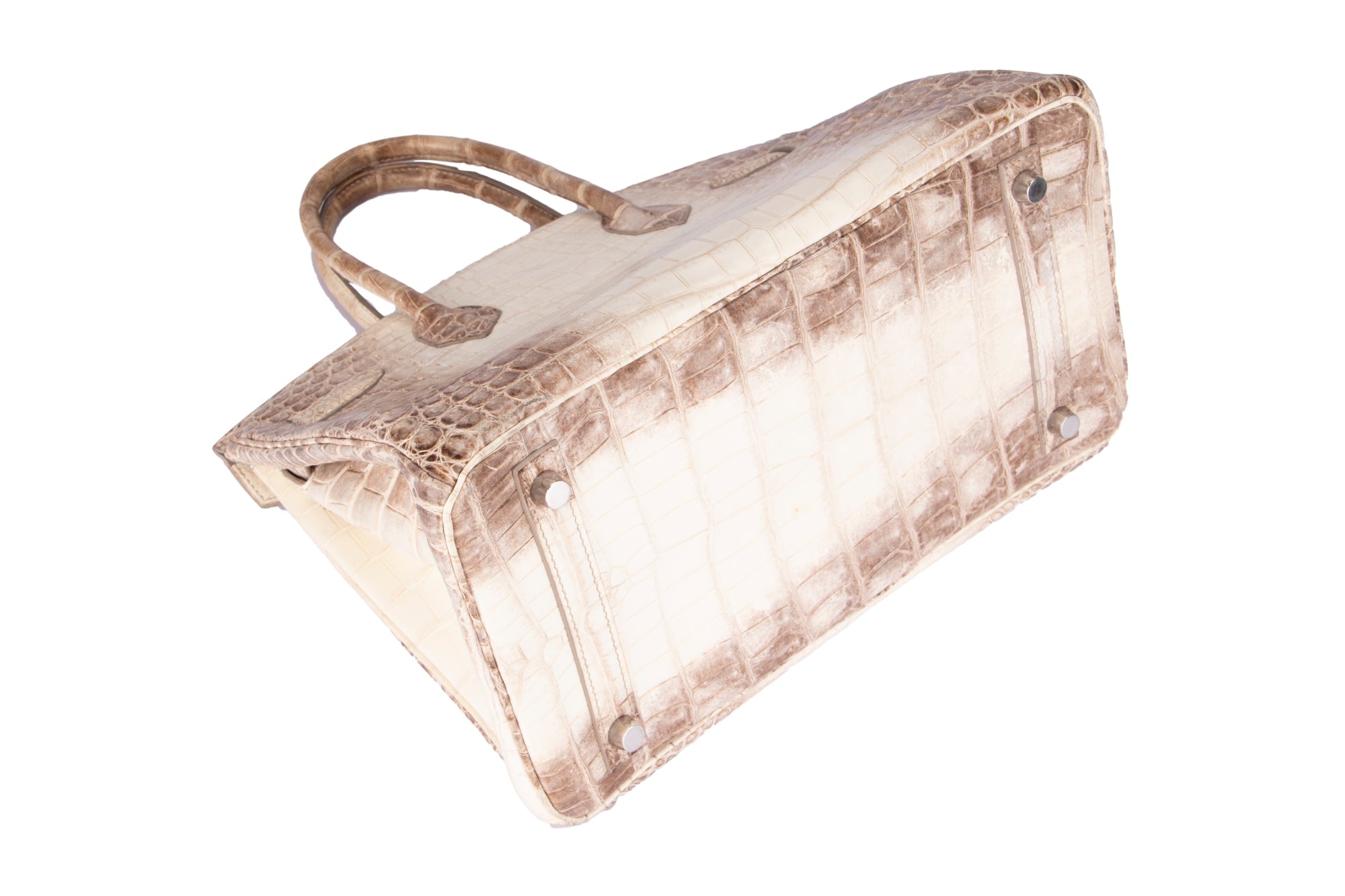 (Exotic) Hermes Birkin 30 Himalaya, Stamp L, Niloticus Leather, Silver Hardware, with Lock, Keys and Dust Cover