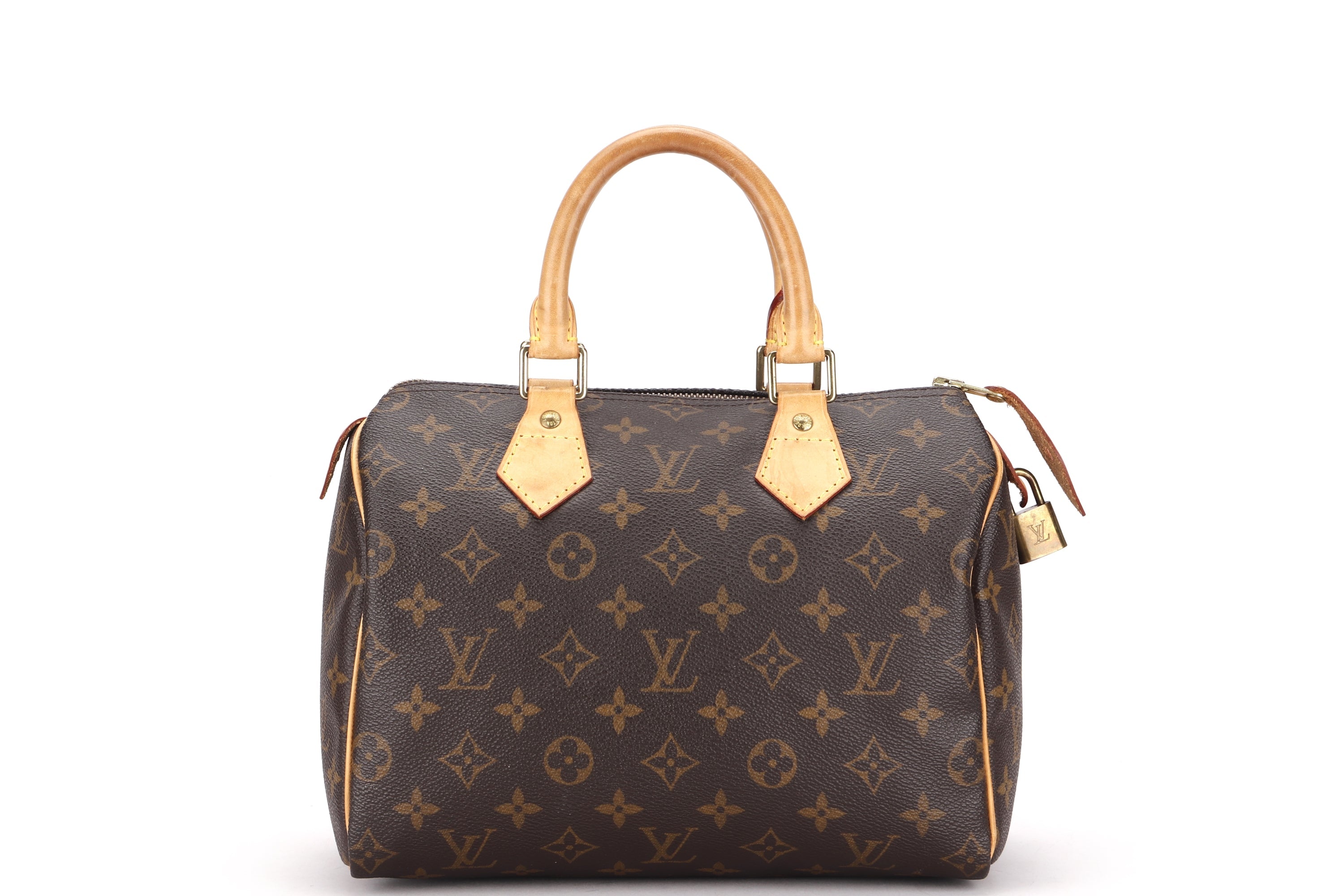 LOUIS VUITTON M41109 SPEEDY 25 (SP1006) MONOGRAM CANVAS, WITH LOCK, NO KEYS & DUST COVER