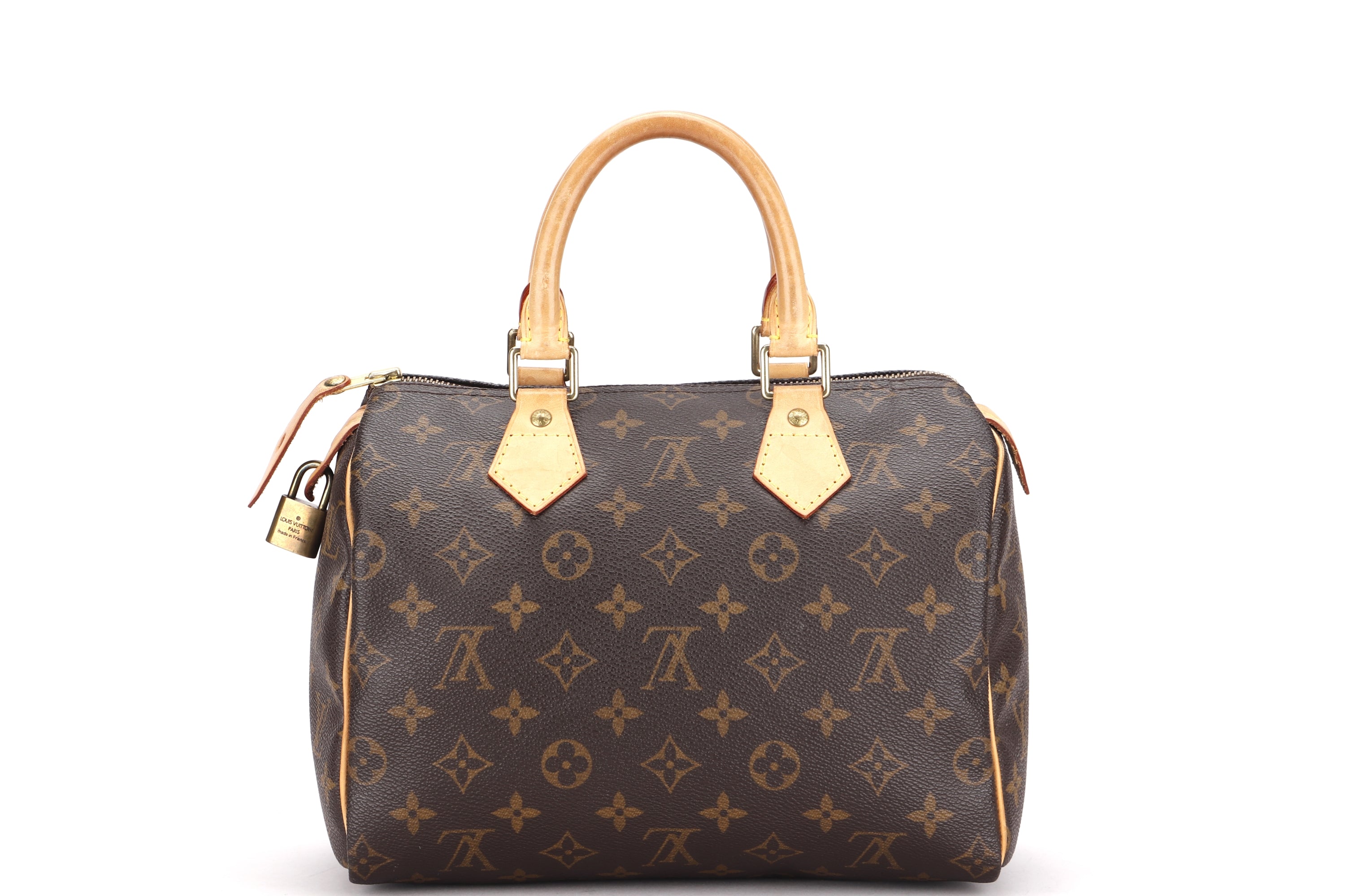 LOUIS VUITTON M41109 SPEEDY 25 (SP1006) MONOGRAM CANVAS, WITH LOCK, NO KEYS & DUST COVER