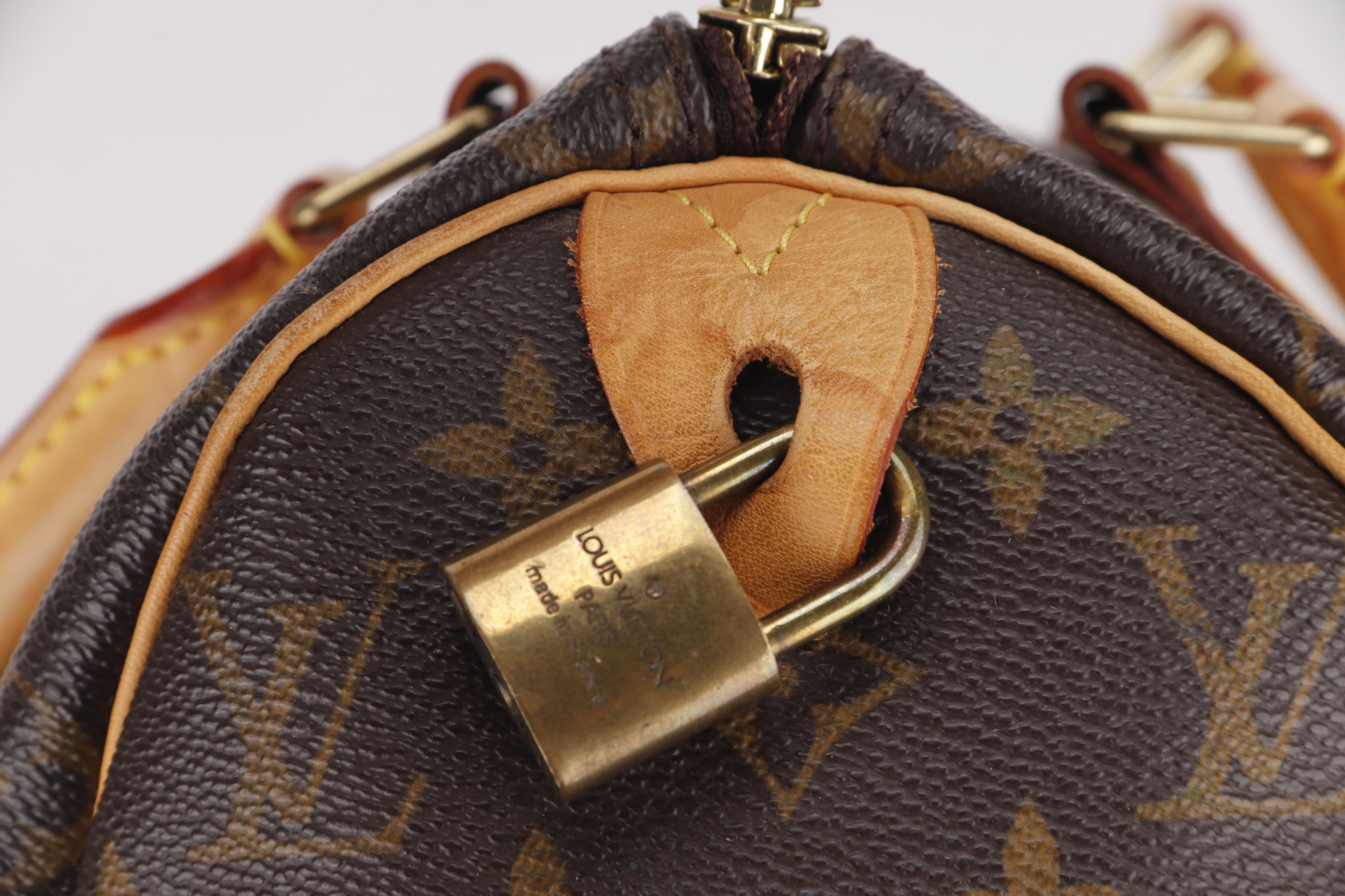 LOUIS VUITTON M41109 SPEEDY 25 (SP1006) MONOGRAM CANVAS, WITH LOCK, NO KEYS & DUST COVER