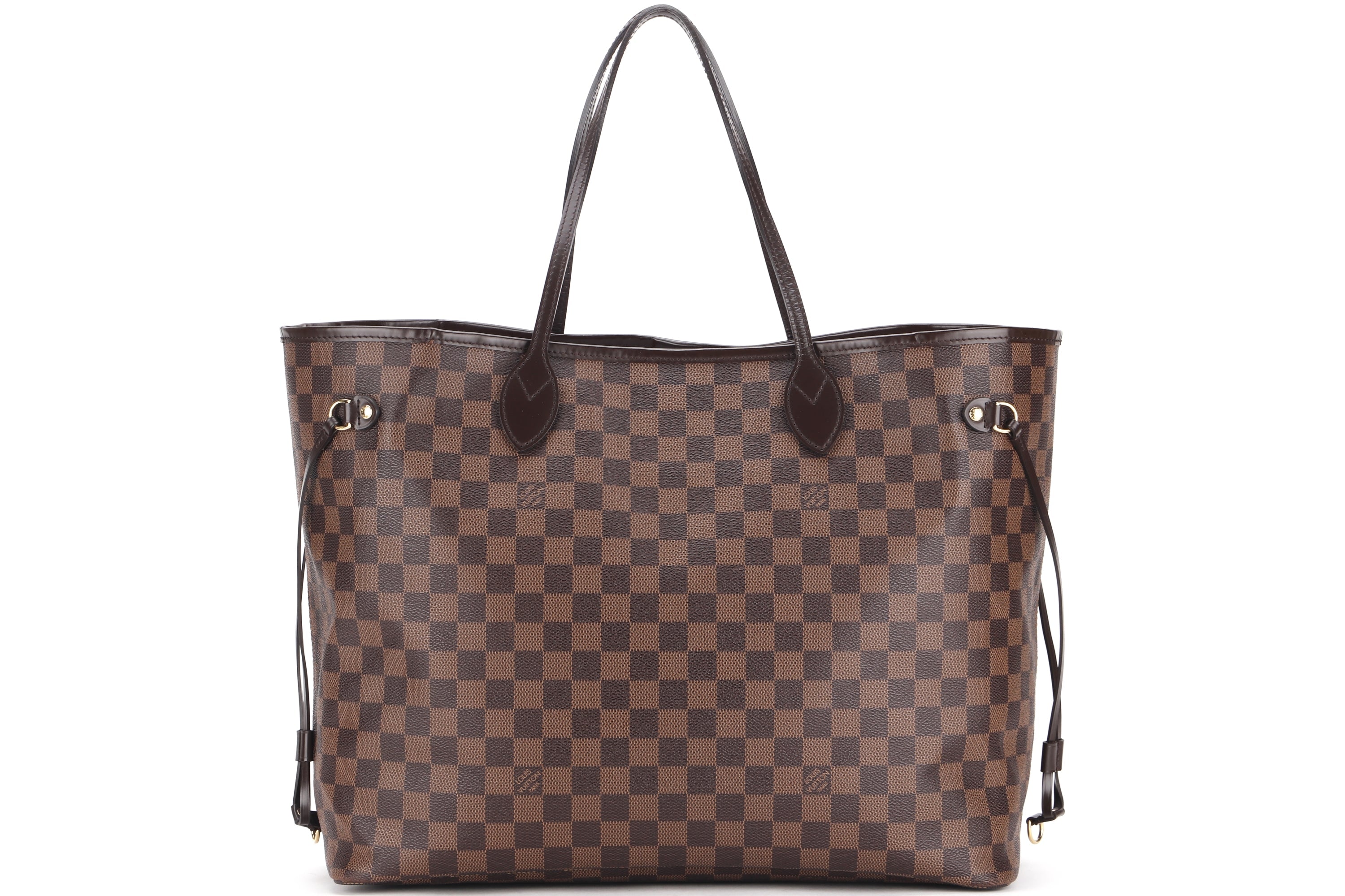 LOUIS VUITTON N41357 NEVERFULL (FL1134) GM SIZE, DAMIER EBENE, WITH POUCH & DUST COVER