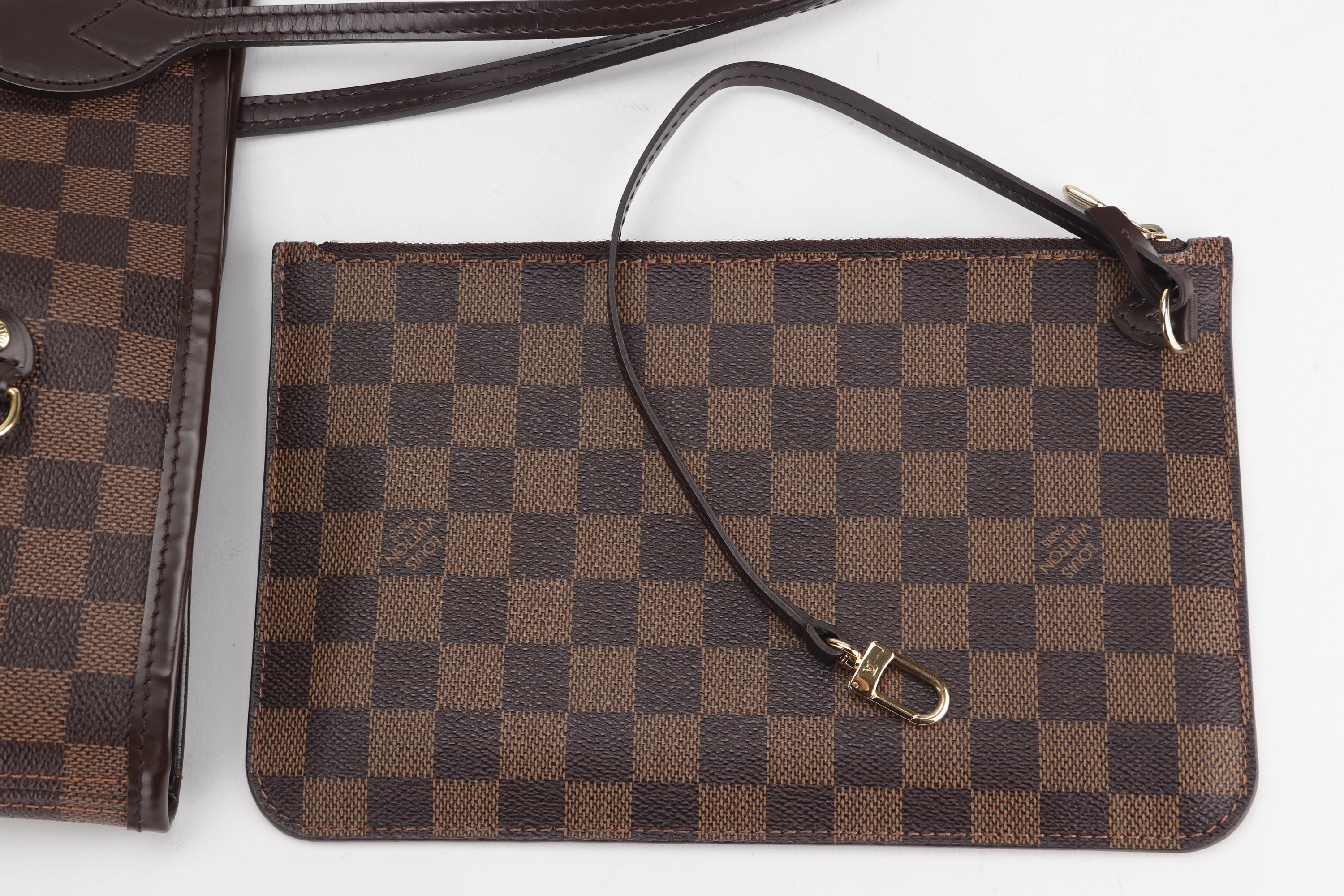LOUIS VUITTON N41357 NEVERFULL (FL1134) GM SIZE, DAMIER EBENE, WITH POUCH & DUST COVER