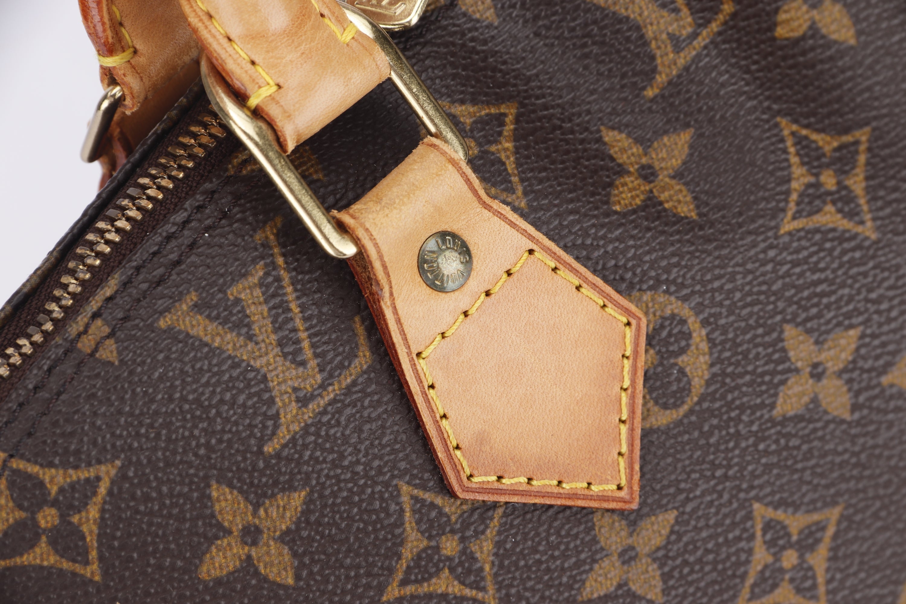 LOUIS VUITTON ALMA (BA0966) PM SIZE MONOGRAM EBÈNE, NO DUST COVER