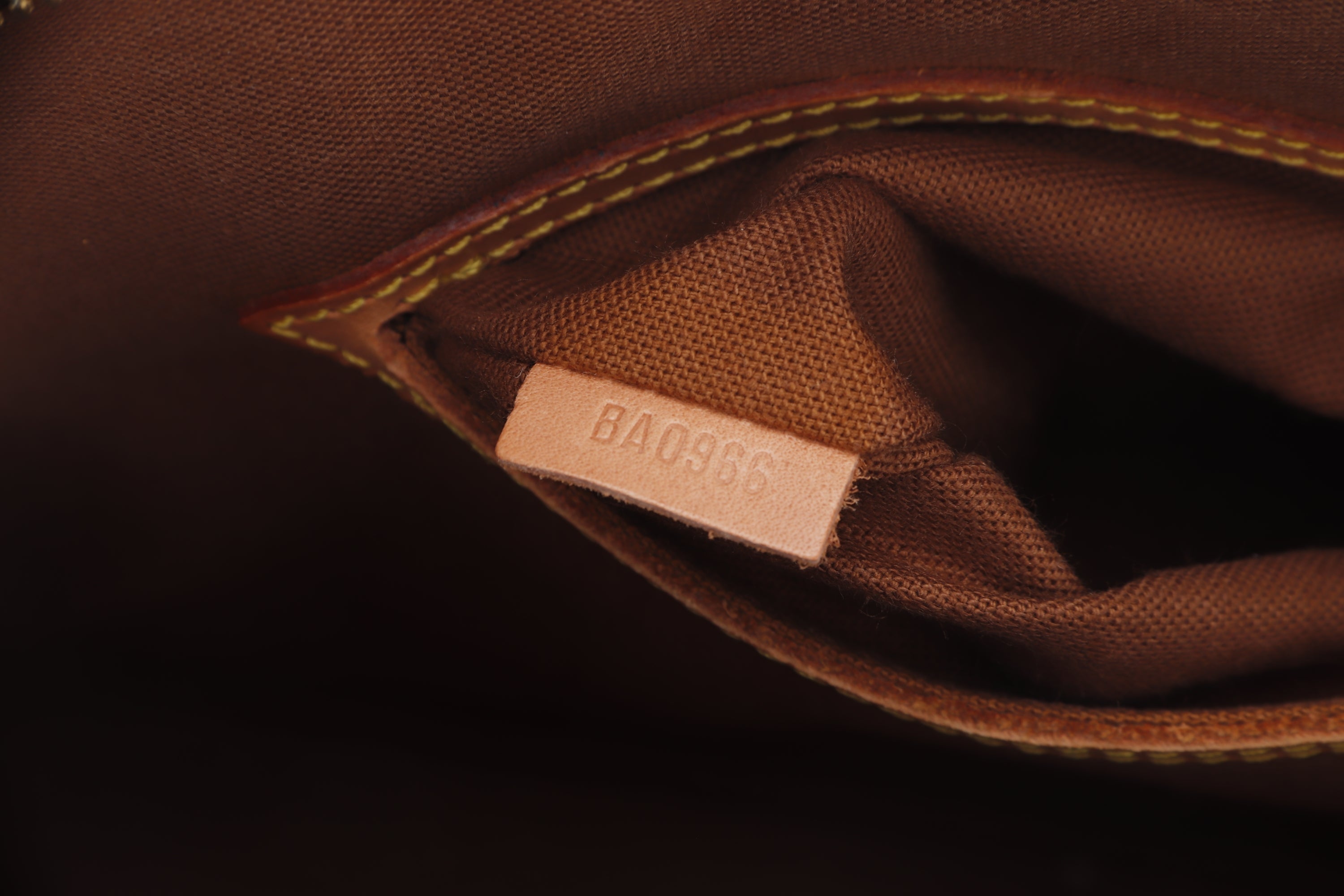 LOUIS VUITTON ALMA (BA0966) PM SIZE MONOGRAM EBÈNE, NO DUST COVER