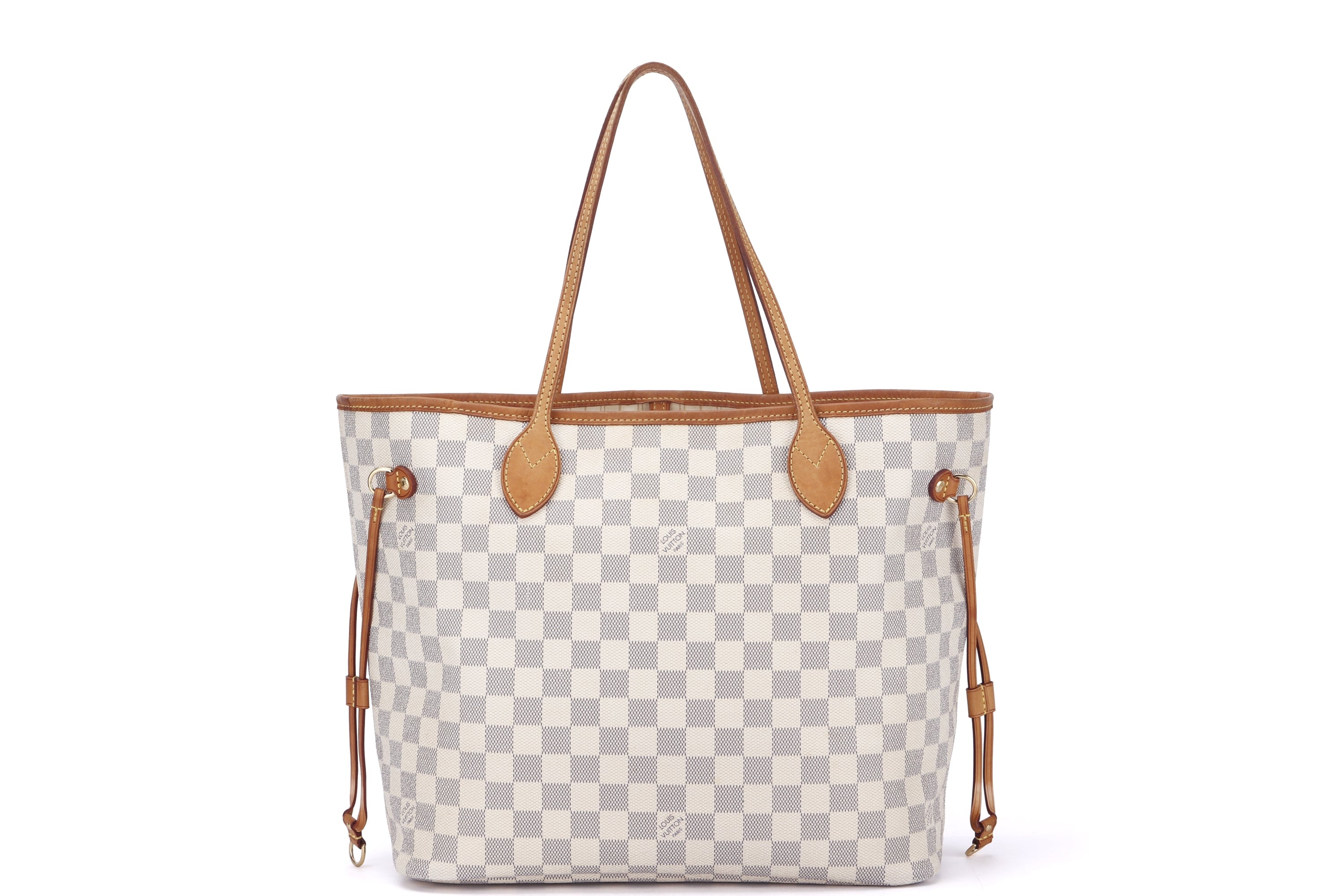 LOUIS VUITTON N51110 NEVERFULL (SA4100) MM SIZE, DAMIER AZUR CANVAS, NO DUST COVER