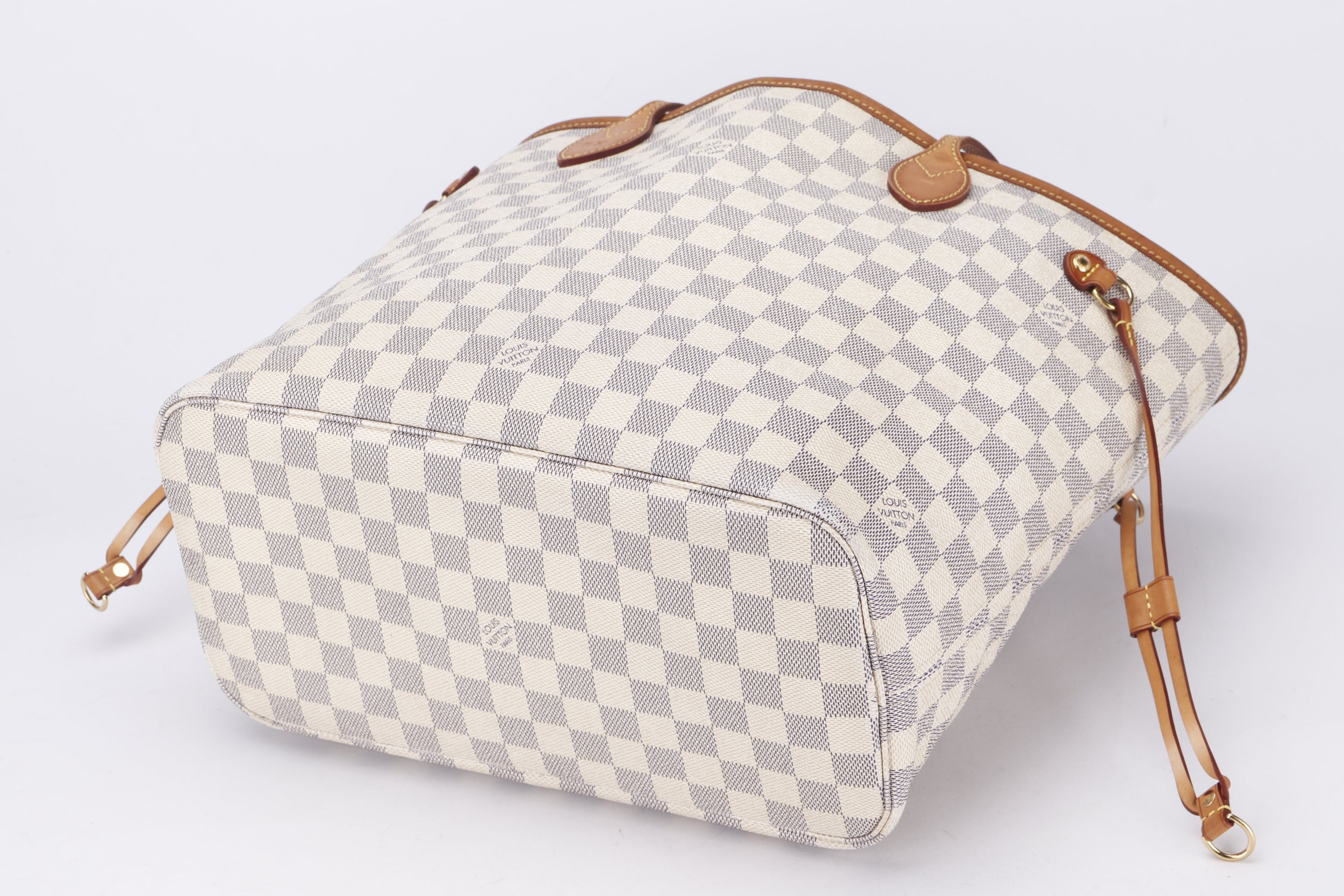LOUIS VUITTON N51110 NEVERFULL (SA4100) MM SIZE, DAMIER AZUR CANVAS, NO DUST COVER