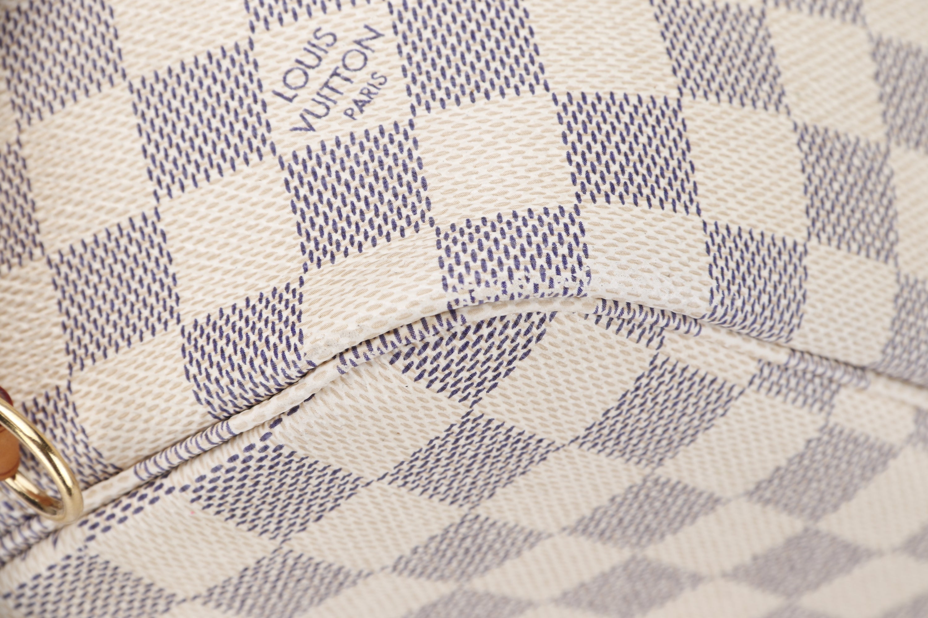 LOUIS VUITTON N51110 NEVERFULL (SA4100) MM SIZE, DAMIER AZUR CANVAS, NO DUST COVER