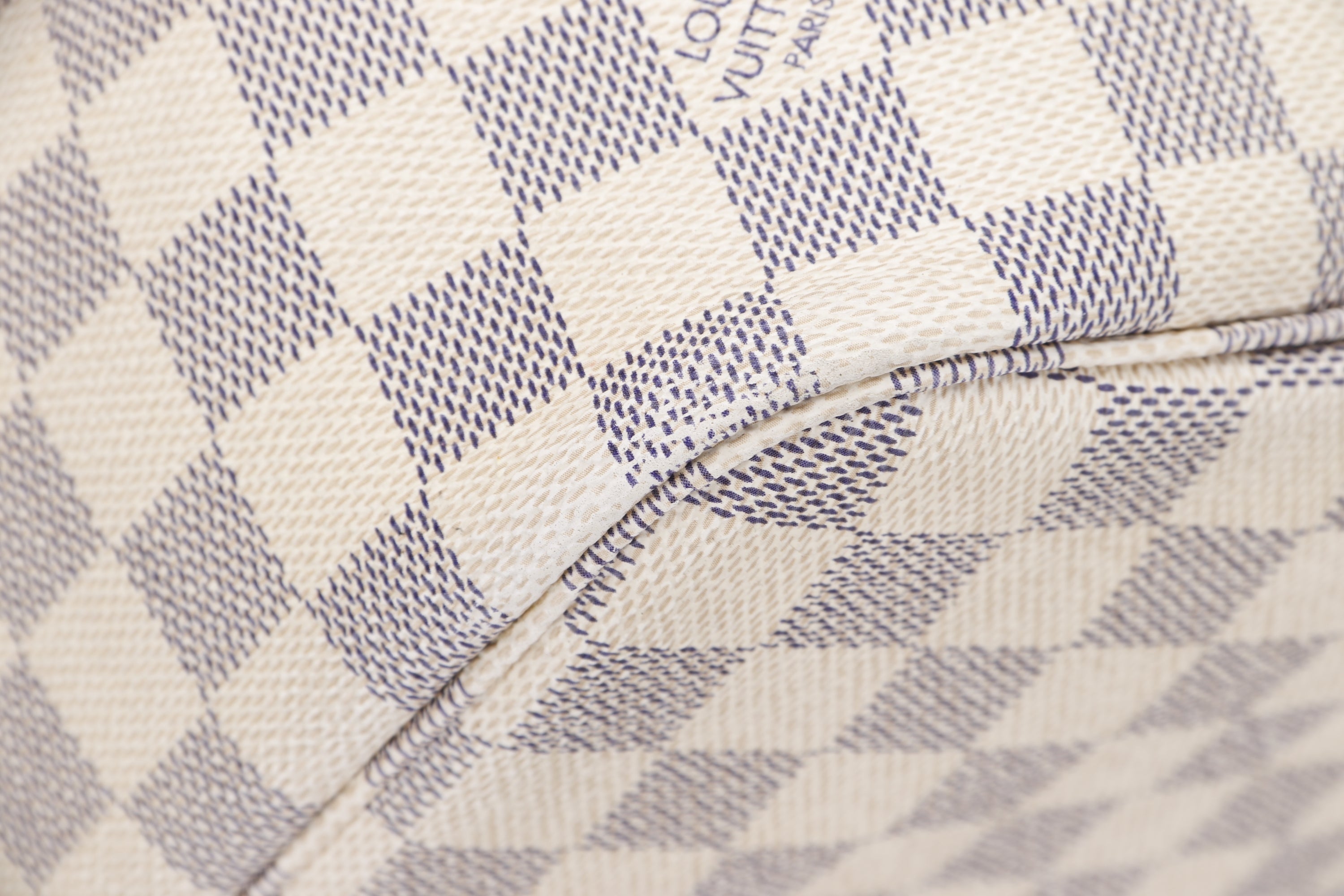 LOUIS VUITTON N51110 NEVERFULL (SA4100) MM SIZE, DAMIER AZUR CANVAS, NO DUST COVER