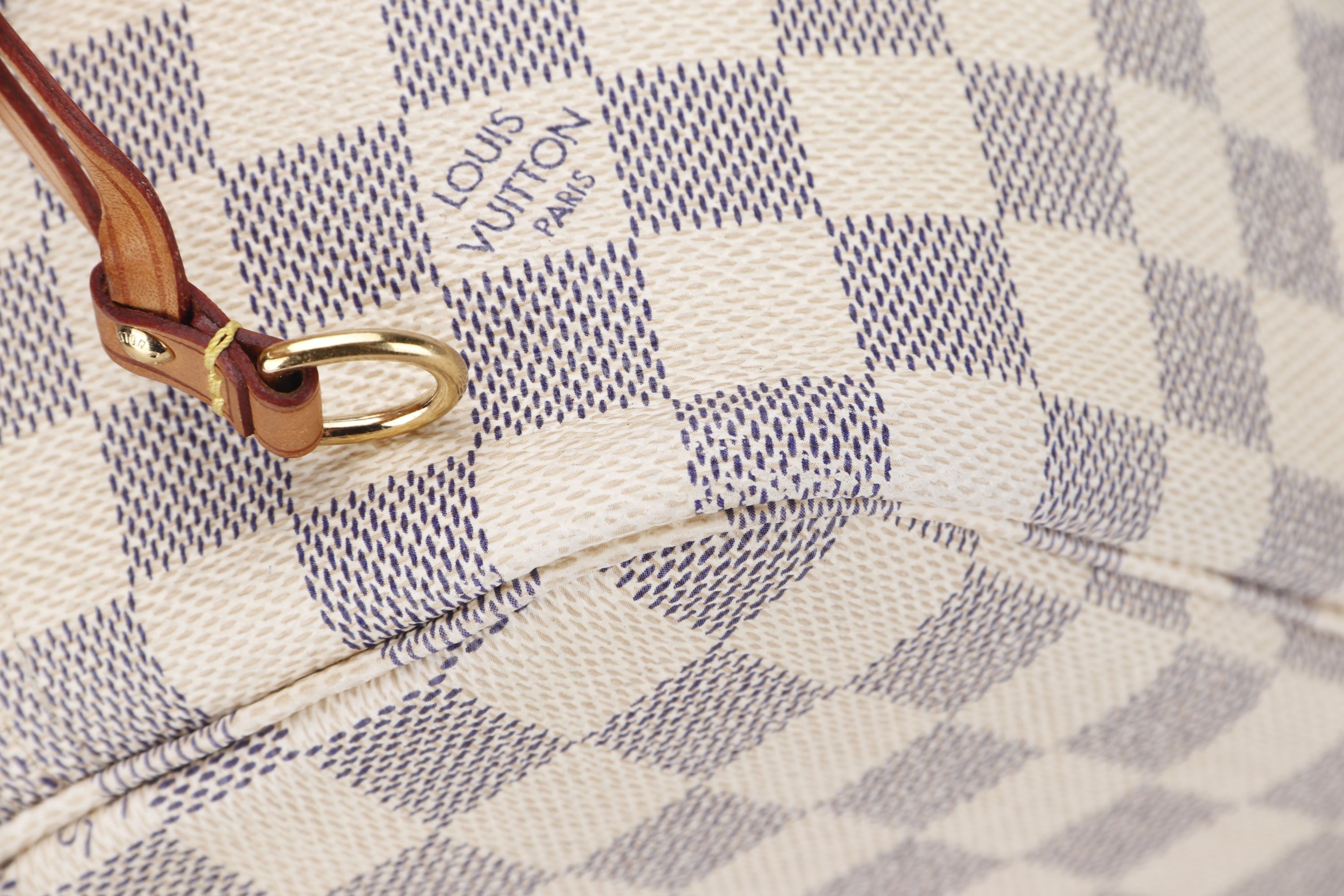 LOUIS VUITTON N51110 NEVERFULL (SA4100) MM SIZE, DAMIER AZUR CANVAS, NO DUST COVER