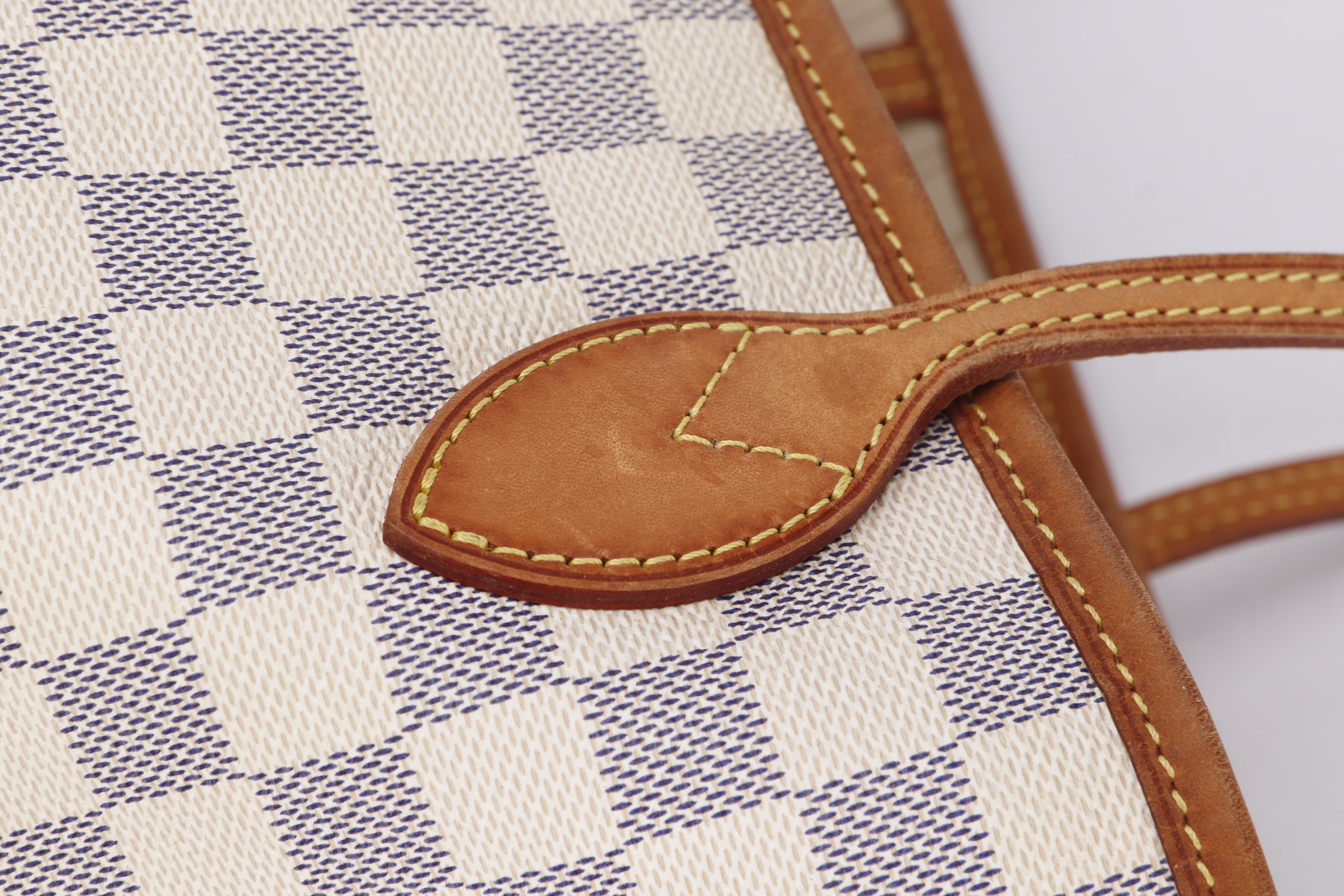 LOUIS VUITTON N51110 NEVERFULL (SA4100) MM SIZE, DAMIER AZUR CANVAS, NO DUST COVER