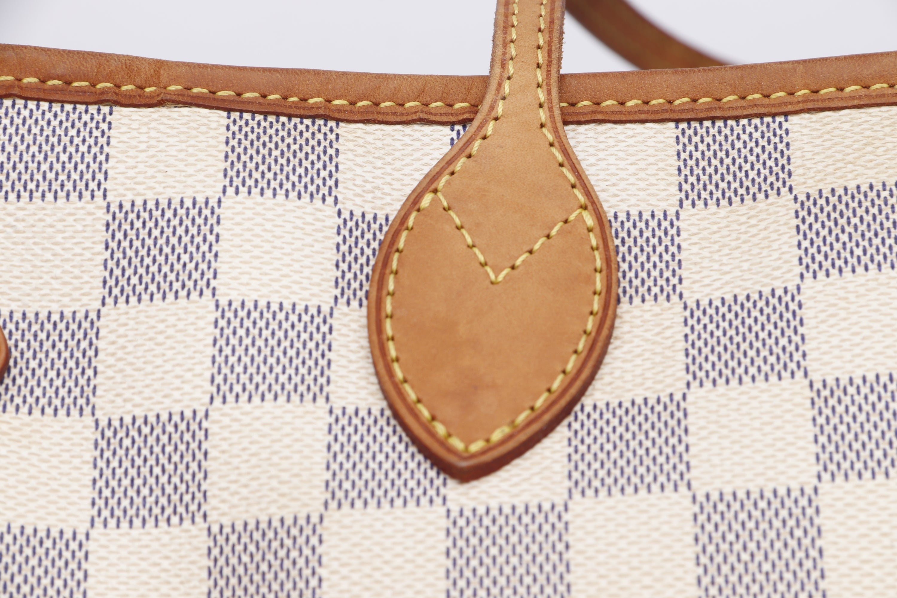 LOUIS VUITTON N51110 NEVERFULL (SA4100) MM SIZE, DAMIER AZUR CANVAS, NO DUST COVER