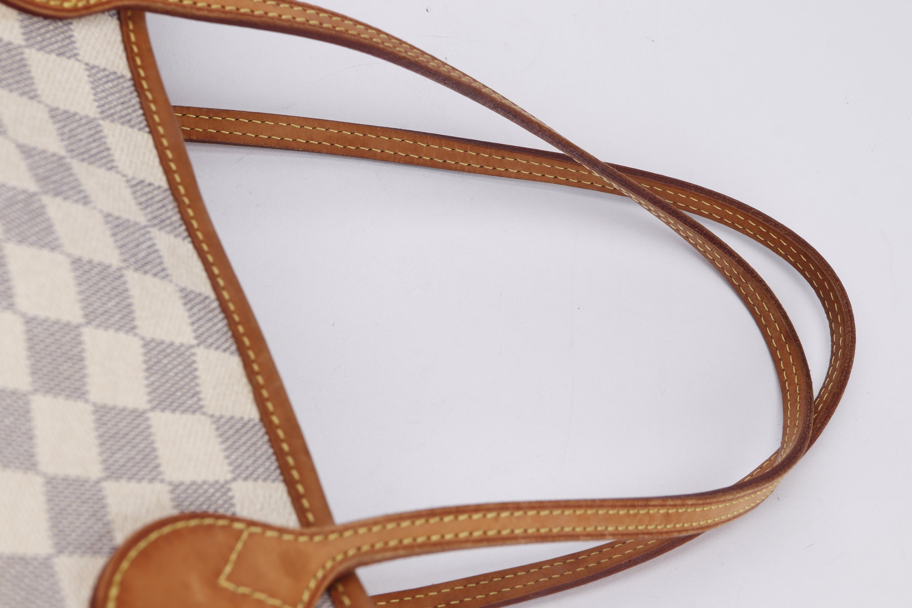 LOUIS VUITTON N51110 NEVERFULL (SA4100) MM SIZE, DAMIER AZUR CANVAS, NO DUST COVER