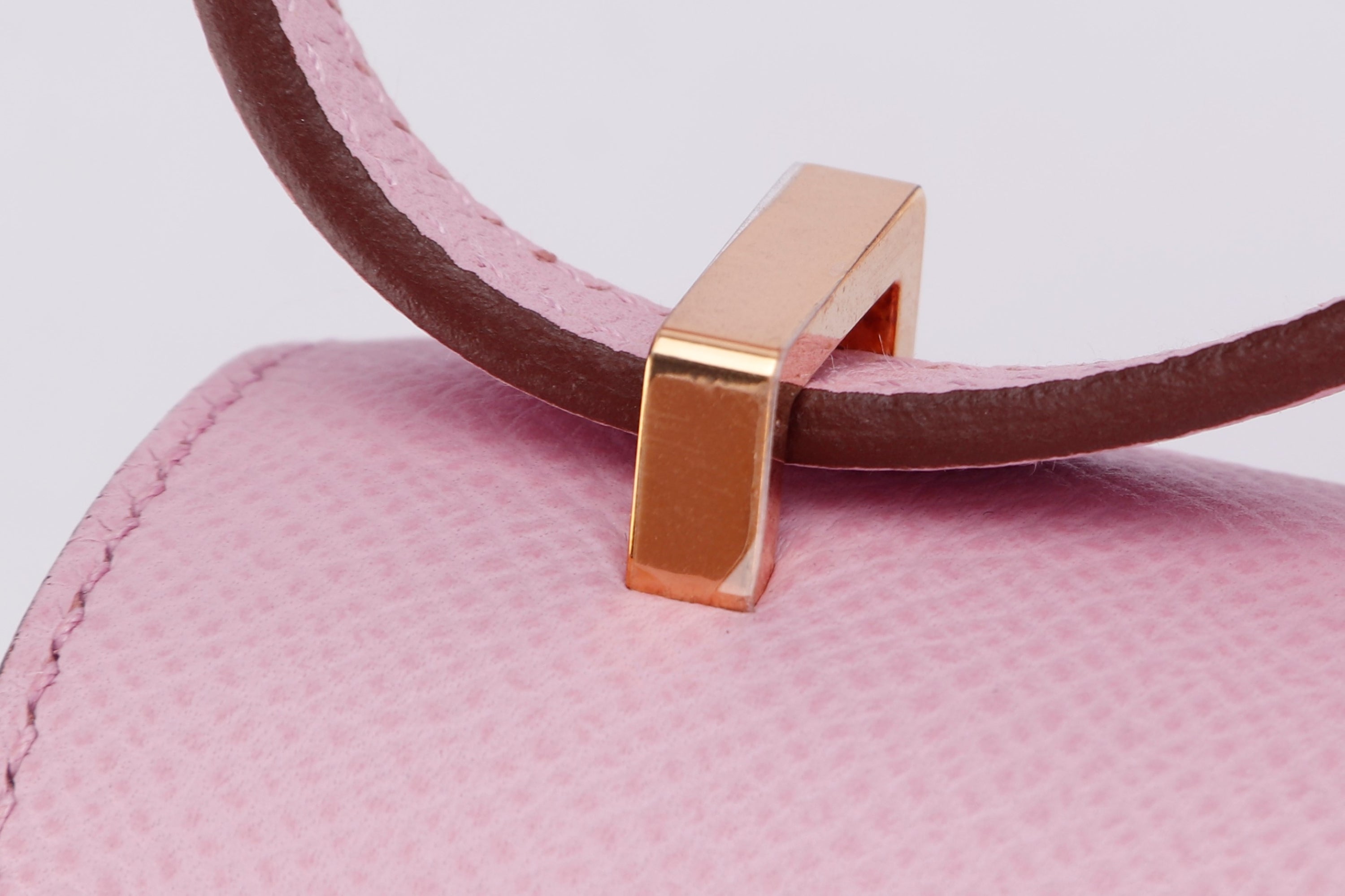 HERMES CONSTANCE 18 (STAMP Z) MAUVE SLYSTRE COLOR EPSOM LEATHER ROSEGOLD HARDWARE, WITH DUST COVER & BOX