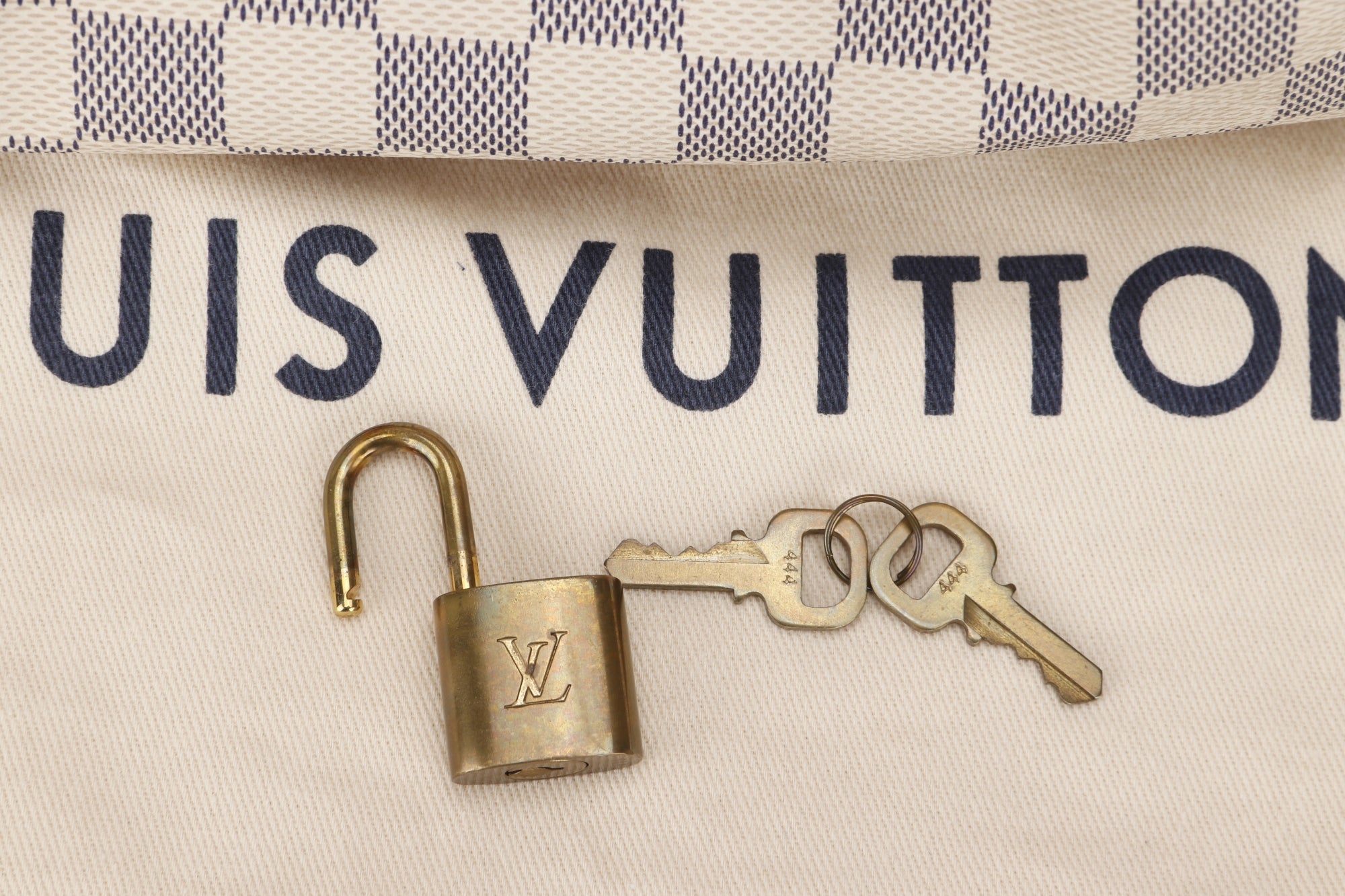 Louis Vuitton Speedy 25 (N41534) (MB1143) Damier Azur Canvas, with Keys, Lock & Dust Cover