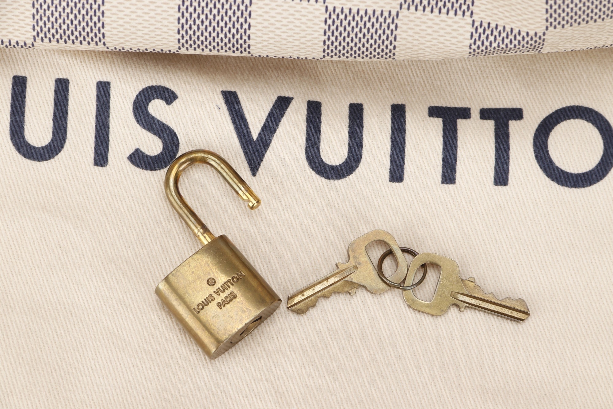 Louis Vuitton Speedy 25 (N41534) (MB1143) Damier Azur Canvas, with Keys, Lock & Dust Cover